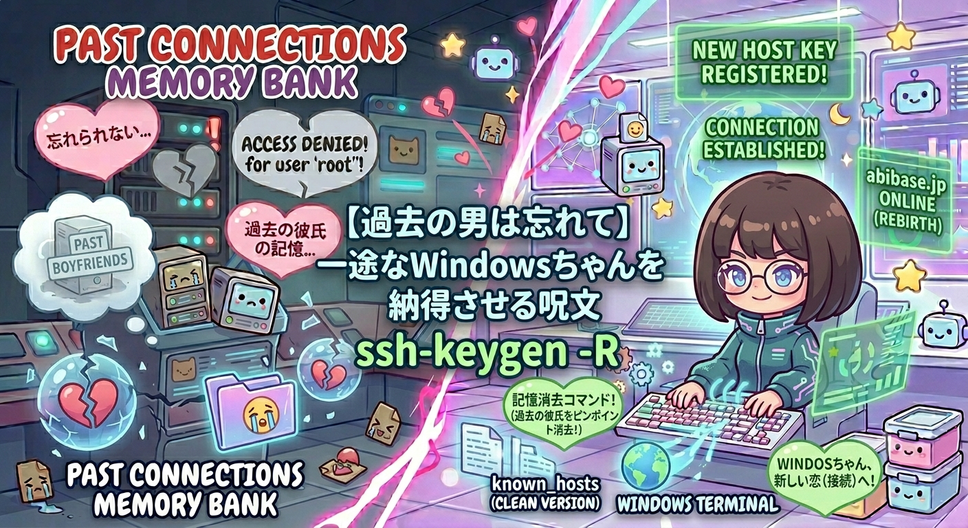 【SSH接続エラー】VPSを初期化した後に繋がらなくなった時の特効薬 ssh-keygen -R