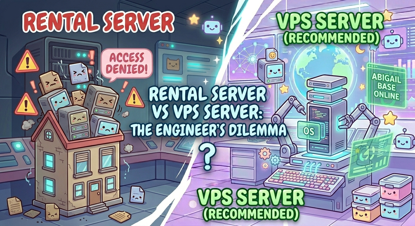 【技術の秘密基地】自由度最強のVPSサーバ vs 手軽さのレンタルサーバ徹底比較 〜トラブルから学ぶ、エンジニアがVPSを選ぶ本当の理由〜